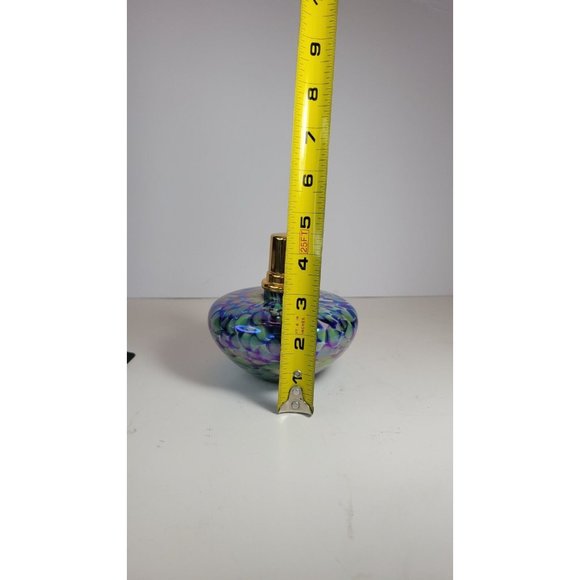 La Tee Da Fragrance Lamp Conical Effusion Iridescent Art Glass Ornate diffuser - Picture 11 of 12